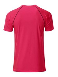 Obrázky: Pánské funkční tričko SPORT 130, růžová/antrac. XL
