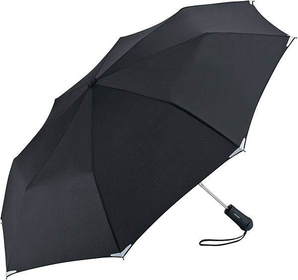 Obrázky: Automatický deštník s LED svítilnou - černý