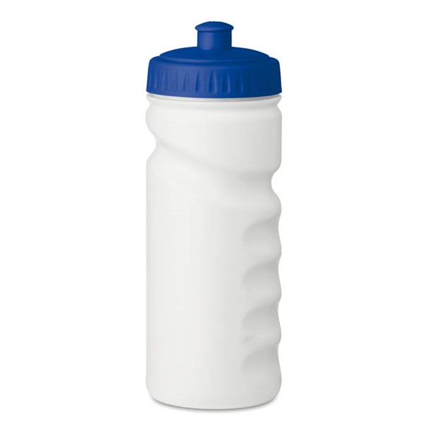 Obrázky: PE tvarovaná láhev 500 ml s modrým uzávěrem