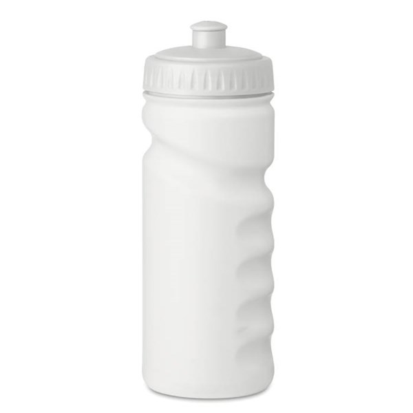 Obrázky: PE tvarovaná láhev 500 ml s bílým uzávěrem