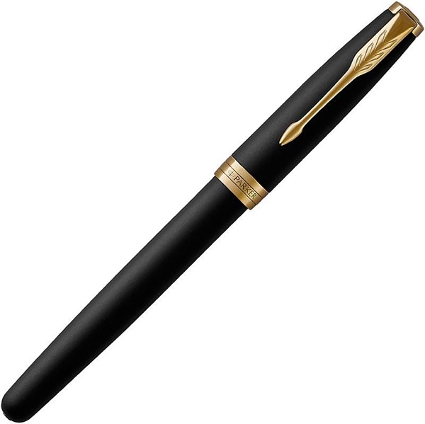 Obrázky: PARKER Sonnet Matte Black GT, plnicí pero, hrot F, Obrázek 2