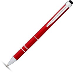 Obrázky: Červené kovové kuličkové pero a stylus hrot, ČN