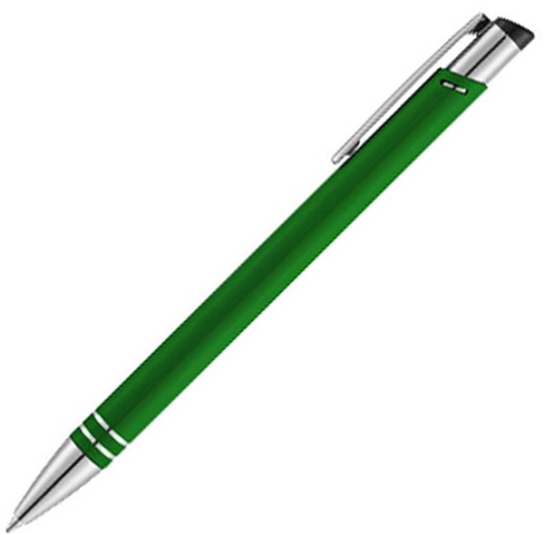 Obrázky: Zelené kovové kuličkové pero, černá náplň, Obrázek 3