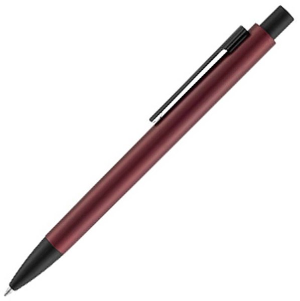 Obrázky: Matné kovové kuličkové pero červené, černá náplň, Obrázek 3