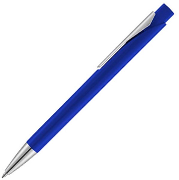 Obrázky: Plastové pero s mírně hranatým tvarem modré, MN, Obrázek 3