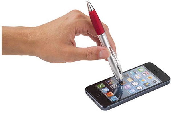 Obrázky: Stříbrné pero a stylus s červeným úchopem, ČN, Obrázek 2