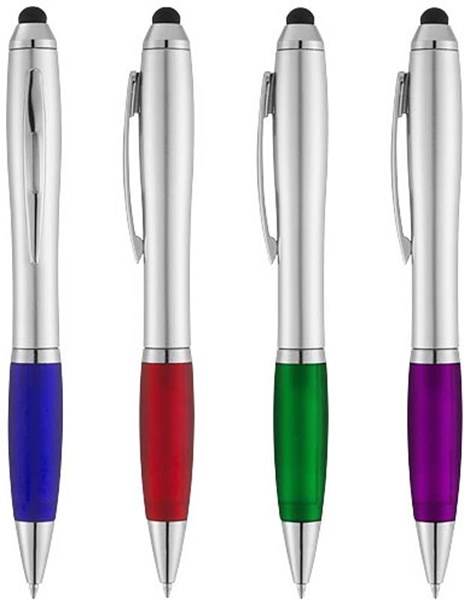 Obrázky: Stříbrné pero a stylus s červeným úchopem, ČN, Obrázek 3