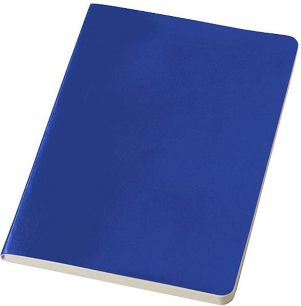 Obrázky: Modrý blok A5, desky karton s koženk. potahem, Obrázek 1