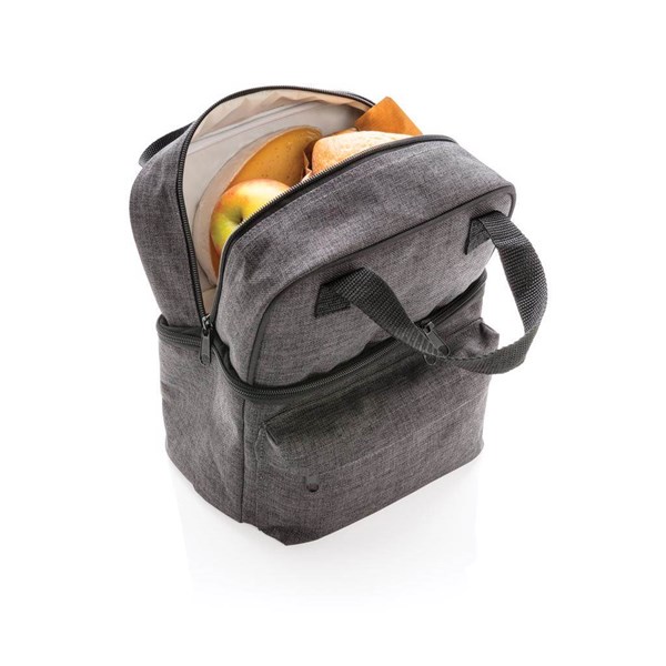 Obrázky: Chladící taška s dvěma izolovanými oddíly,antracit, Obrázek 3