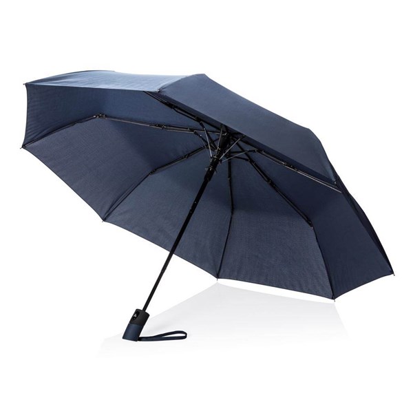 Obrázky: Modrý skládací automatický deštník Deluxe
