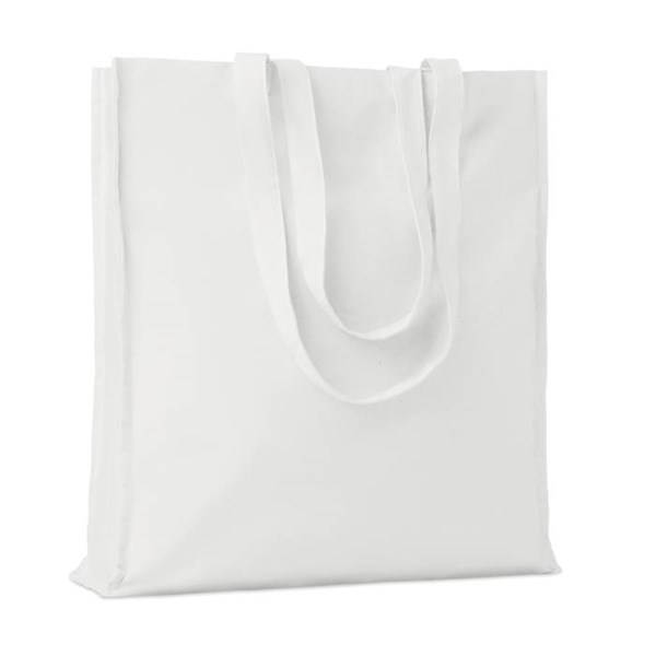 Obrázky: Bílá bavlněná nákupní taška 140 g/m2