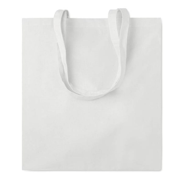 Obrázky: Bílá bavlněná nákupní taška 140 g/m2, Obrázek 2