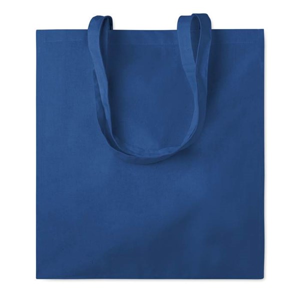 Obrázky: Královsky modrá bavlněná nákupní taška 140 g/m2, Obrázek 2