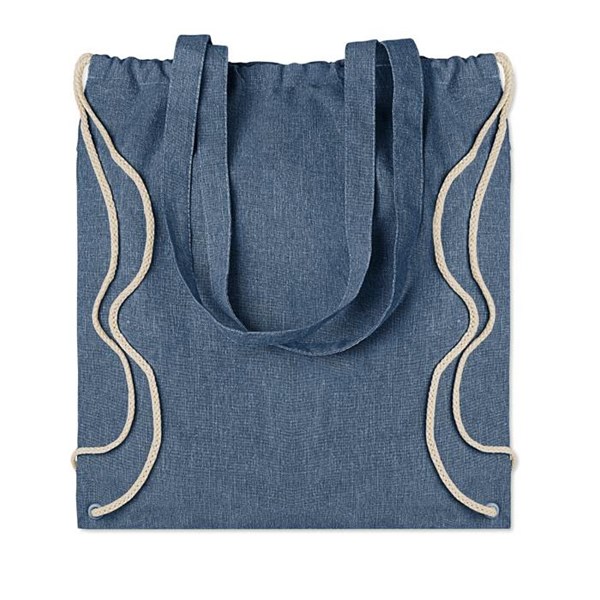 Obrázky: Modrá taška/batoh z recyklované bavlny, Obrázek 2