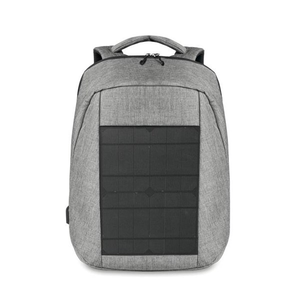 Obrázky: Šedý batoh se solárním panelem, Obrázek 2