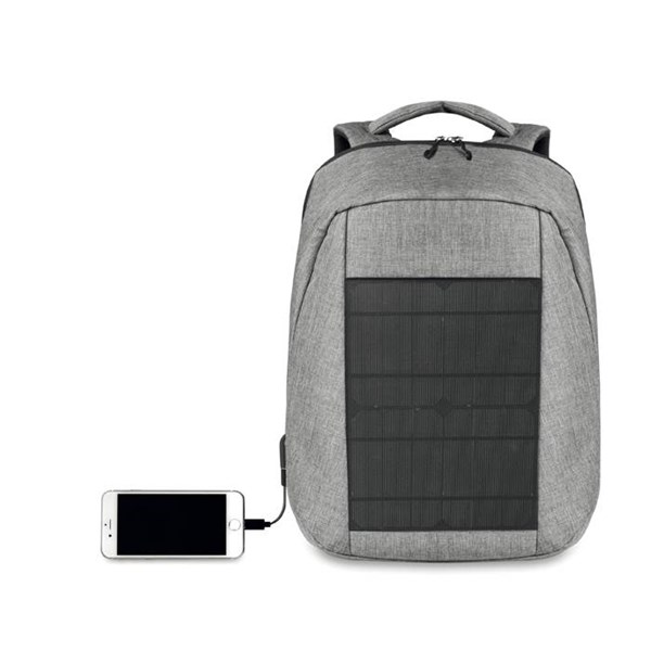 Obrázky: Šedý batoh se solárním panelem, Obrázek 4