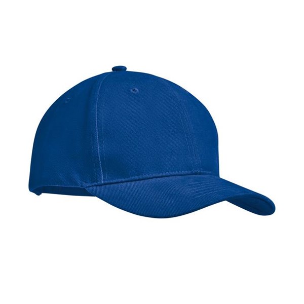 Obrázky: Modrá 6 panel. kšiltovka z česané bavlny