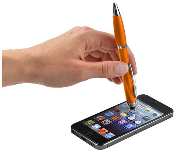 Obrázky: Oranžové kuličkové pero OKAY se stylusem, ČN, Obrázek 2