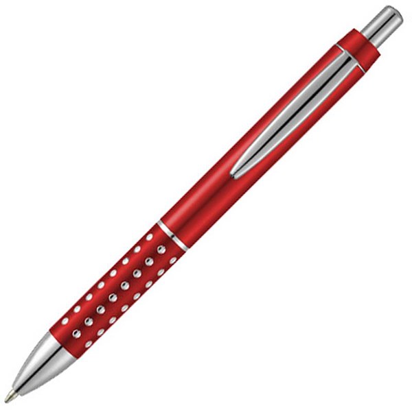 Obrázky: Červené kuličkové pero, zdobený úchop, MN, Obrázek 1