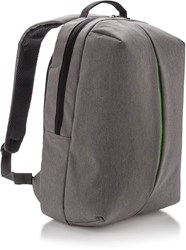 Obrázky: Šedý batoh na notebook se zelenou vsadkou, 22 L