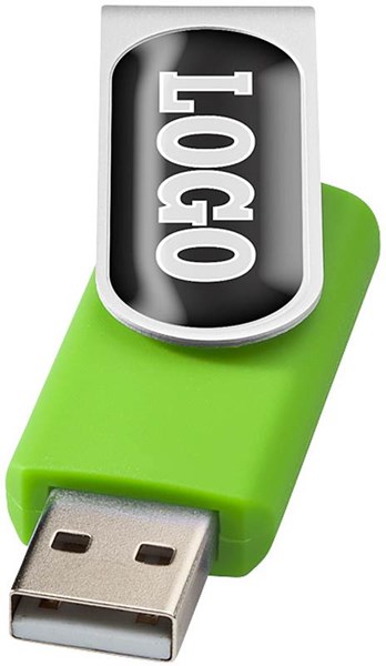 Obrázky: Twister zelený USB flash disk 4GB pro doming