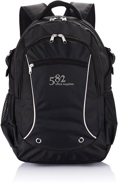 Obrázky: Černý batoh na notebook bez PVC, 20 L, Obrázek 2