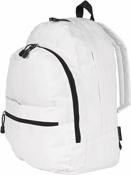 Obrázky: Bílý batoh s poutky na zipech