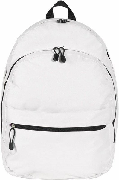 Obrázky: Bílý batoh s poutky na zipech, Obrázek 2