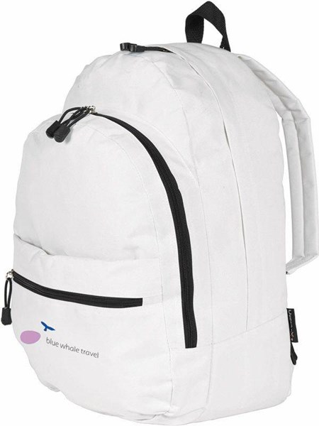 Obrázky: Bílý batoh s poutky na zipech, Obrázek 3