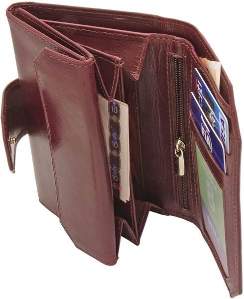 Obrázky: Dámská kožená peněženka, hnědočervená kůže, Obrázek 5