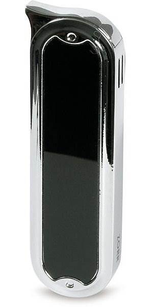 Obrázky: Černo-stříbrný plnitelný piezo zapalovač ZORR