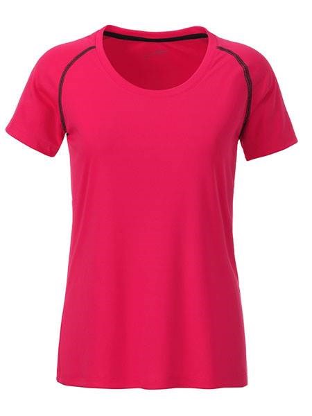 Obrázky: Dámské funkční tričko SPORT 130, růžová/antrac. XL, Obrázek 2