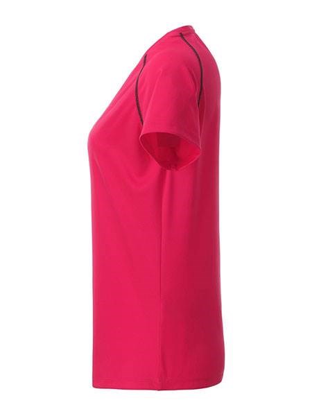 Obrázky: Dámské funkční tričko SPORT 130, růžová/antrac. XL, Obrázek 3