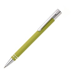 Obrázky: Světle zelené kovové kuličkové pero v tubusu