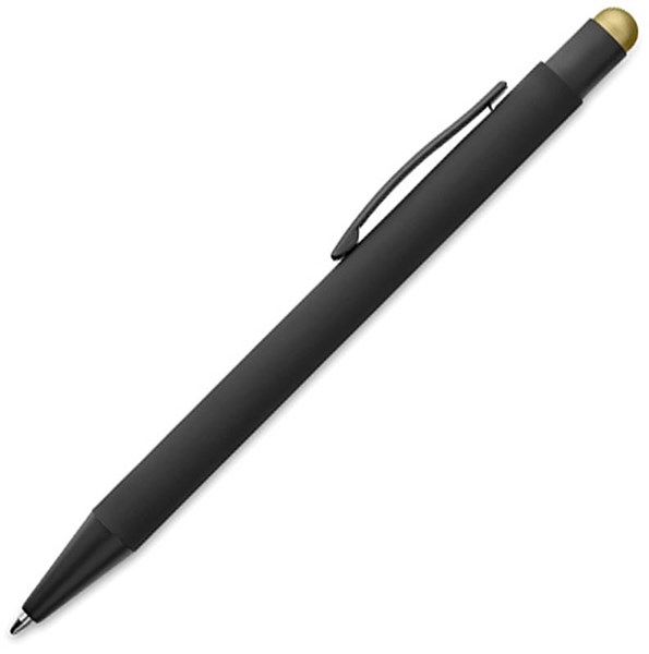 Obrázky: Černé hliníkové pero se zlatým stylusem, Obrázek 2