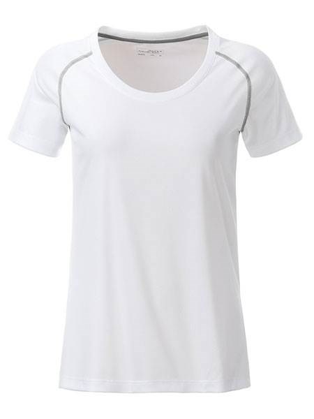 Obrázky: Dámské funkční tričko SPORT 130, bílá/šedá XS, Obrázek 2