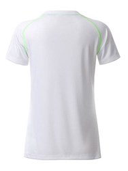 Obrázky: Dámské funkční tričko SPORT 130, bílá/zelená XL