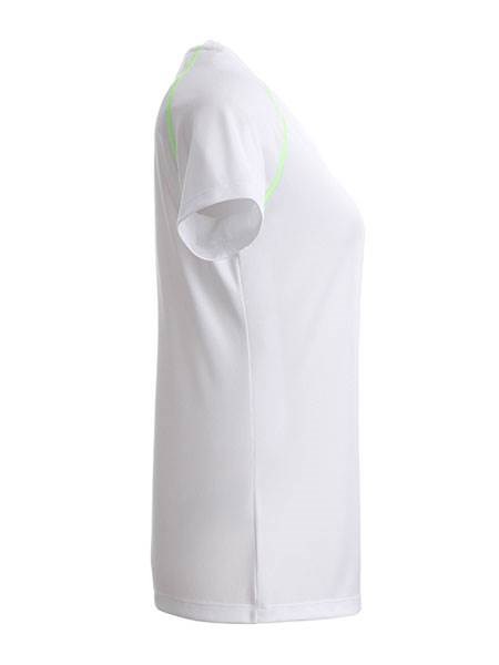 Obrázky: Dámské funkční tričko SPORT 130, bílá/zelená XL, Obrázek 4