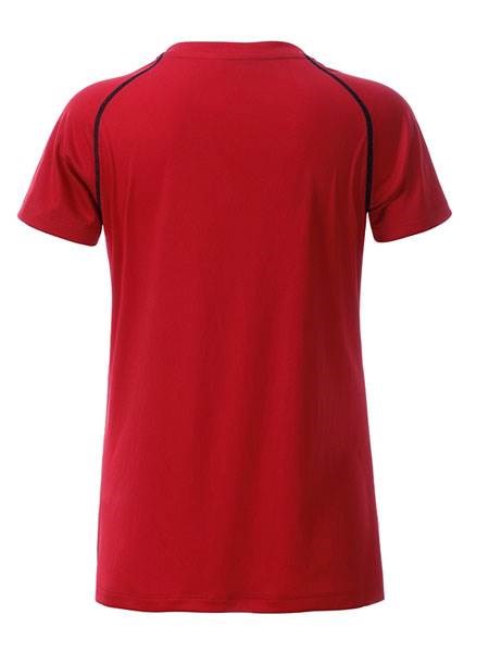 Obrázky: Dámské funkční tričko SPORT 130, červená/černá XXL, Obrázek 2