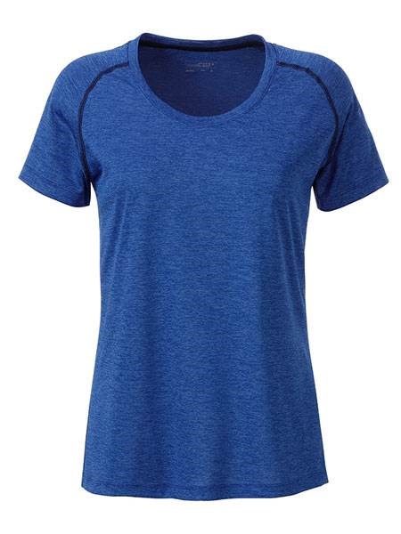 Obrázky: Dámské funkční tričko SPORT 130, modrý melír XL, Obrázek 2