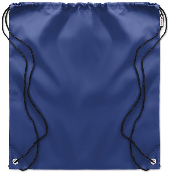Obrázky: Modrý batoh se šňůrkami ze 190T RPET, Obrázek 2