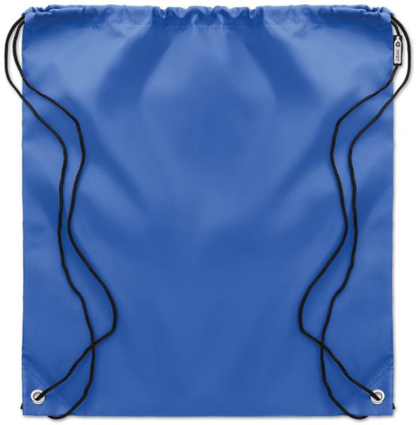 Obrázky: Královsky modrý batoh se šňůrkami ze 190T RPET, Obrázek 2