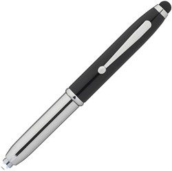 Obrázky: Kovové černé pero, svítilna a stylus hrot, MN