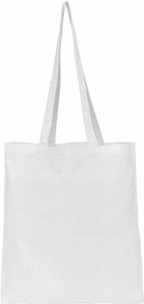 Obrázky: Bavlněná nákupní taška 100g, bílá