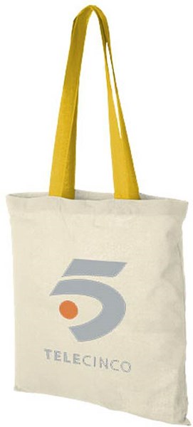 Obrázky: Bavlněná nákupní taška se žlutými držadly, Obrázek 3