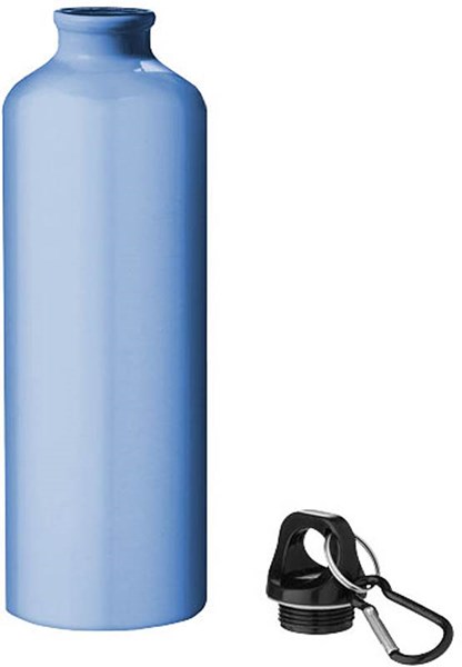 Obrázky: Světle modrá hliníková láhev 770 ml s karabinou, Obrázek 5