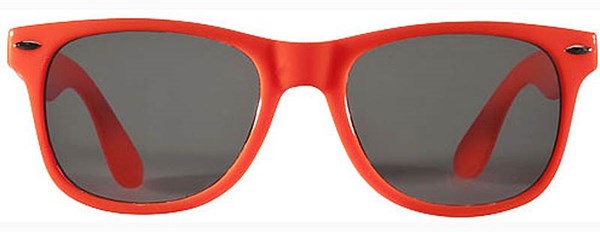 Obrázky: Sluneční brýle s oranžovou plast. obrubou, UV 400, Obrázek 2