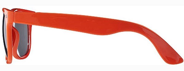Obrázky: Sluneční brýle s oranžovou plast. obrubou, UV 400, Obrázek 3