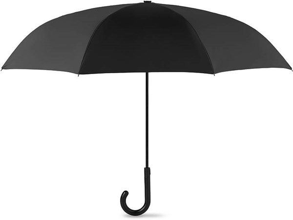 Obrázky: Černý oboustranný dvouvrstvý deštník 23