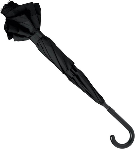 Obrázky: Černý oboustranný dvouvrstvý deštník 23